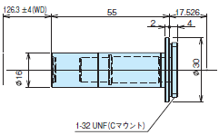 3Z4S-LE VS-MCシリーズ (φ16ストレート鏡筒タイプ) 外形寸法 3 
