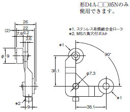 D4A-□N 外形寸法 38 