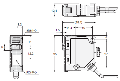 E3NC 外形寸法 22 