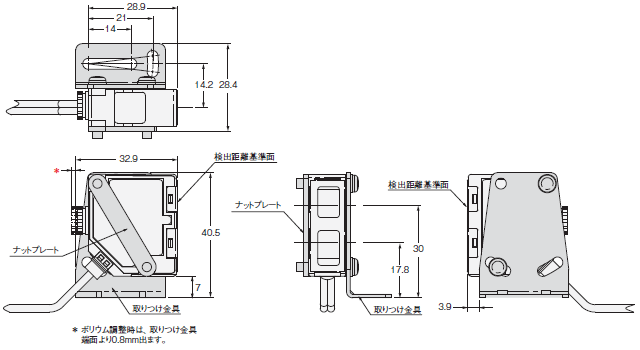 E3NC 外形寸法 27 