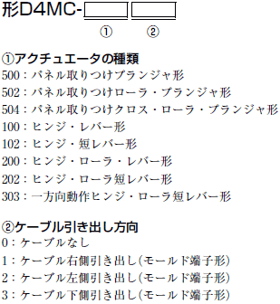 D4MC 形式/種類 2 