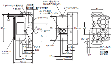 VB マルチプル・リミットスイッチ/外形寸法 | オムロン制御機器