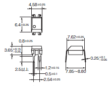 G3VM-□A□ / □D□ / □B□ / □E□ 外形寸法 2 