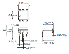 G3VM-□A□ / □D□ / □B□ / □E□ 外形寸法 6 