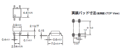G3VM-201G□ / S5 外形寸法 1 