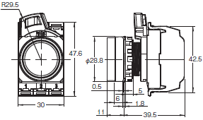 A22NN / A22NL 外形寸法 13 