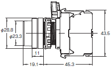 A22NN / A22NL 外形寸法 16 