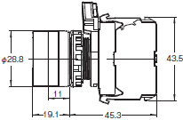 A22NN / A22NL 外形寸法 8 