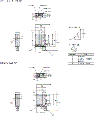 E3S-DB 外形寸法 4 