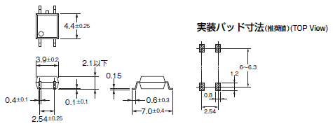 G3VM-41GR8 / 61GR□ / 61VR 外形寸法 2 