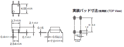 G3VM-41GR8 / 61GR□ / 61VR 外形寸法 5 