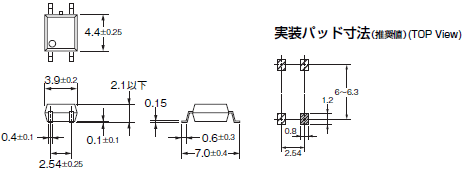 G3VM-601G□ 外形寸法 1 
