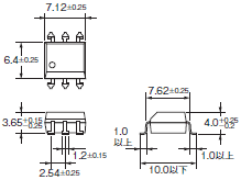 G3VM-□1BR□ / □1ER□ 外形寸法 2 