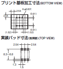 G3VM-□1BR□ / □1ER□ 外形寸法 3 