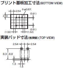 G3VM-□1BR□ / □1ER□ 外形寸法 6 