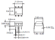 G3VM-□BY / □EY 外形寸法 1 