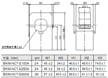 KM-N2-FLK 外形寸法 4 