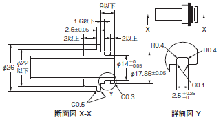 D6F-A7D / -AB71D 外形寸法 6 