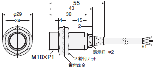 E2EQ-□-IL□ 外形寸法 3 