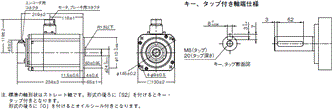 R88M-1□ / R88D-1SN□-ECT 外形寸法 43 