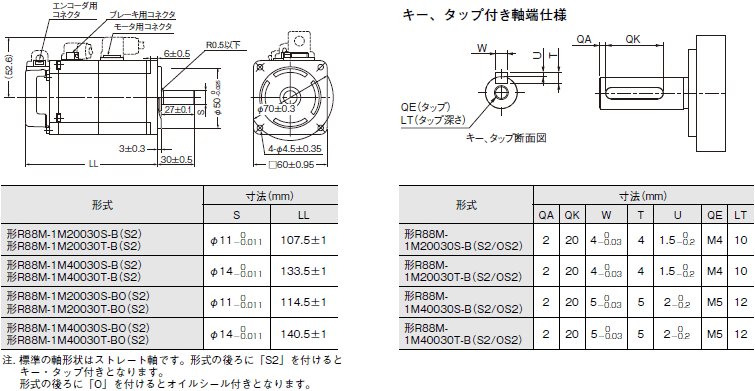 在庫有】 OMRON サーボモーター R88M-1M10030T-S2