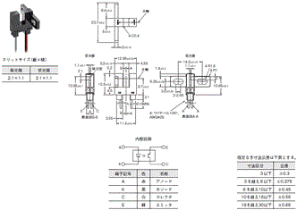 EE-SX1161-W11 外形寸法 1 