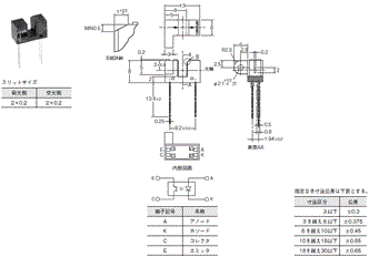 EE-SX129 外形寸法 1 
