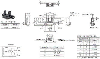 EE-SX3162 / 3163 / 3164 / 4162 / 4163 / 4164 -P, EE-5002 1M 外形寸法 4 