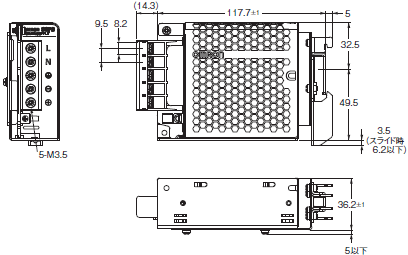 S8FS-G 外形寸法 4 