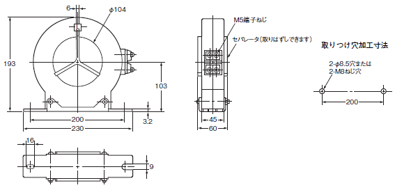 K2GR 外形寸法 5 