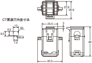 K6CM 外形寸法 6 