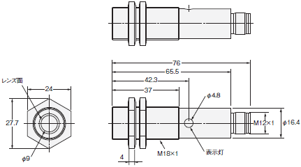 E3FS 外形寸法 3 