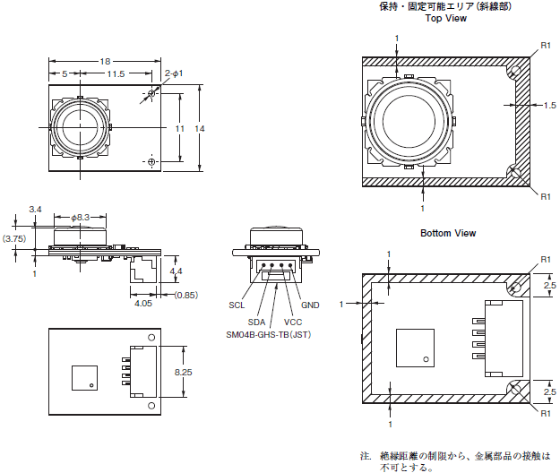 D6T 外形寸法 2 