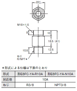 E8FC 外形寸法 6 