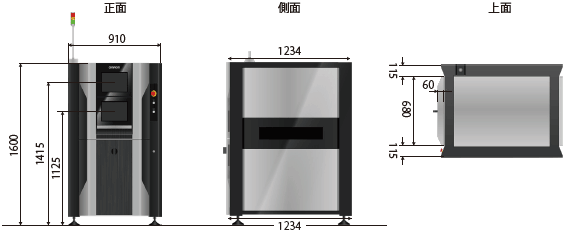 VT-M12シリーズ 外形寸法 1 