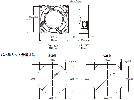 R89F-M 外形寸法 1 