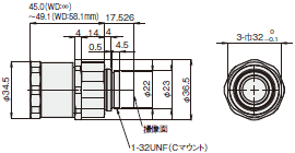 3Z4S-LE VS-MCH1シリーズ 外形寸法 3 