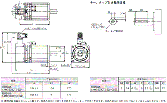 R88M-1A□ / R88D-1SAN□-ECT 外形寸法 8