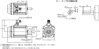 R88M-1A□ / R88D-1SAN□-ECT 外形寸法 12