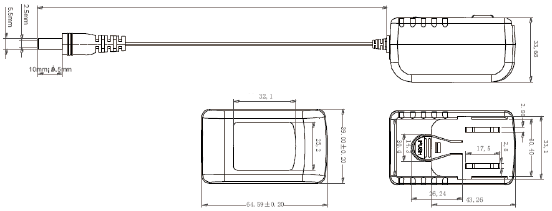 MicroHAWK F430-F / F420-Fシリーズ 外形寸法 32 
