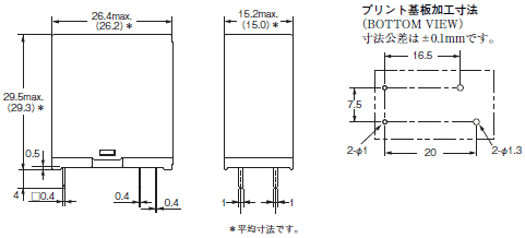 G5PZ-X 外形寸法 1 