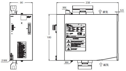 CK3A-G305L / -G310L / -G320L 外形寸法 2 