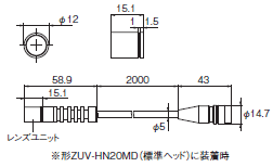 ZUVシリーズ 外形寸法 15 