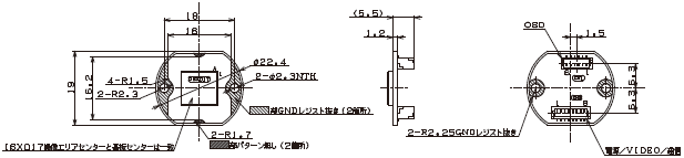 STCシリーズ（小型ボードカメラ） 外形寸法 4 