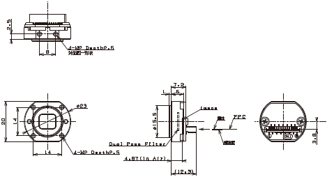 STCシリーズ（小型ボードカメラ） 外形寸法 7 