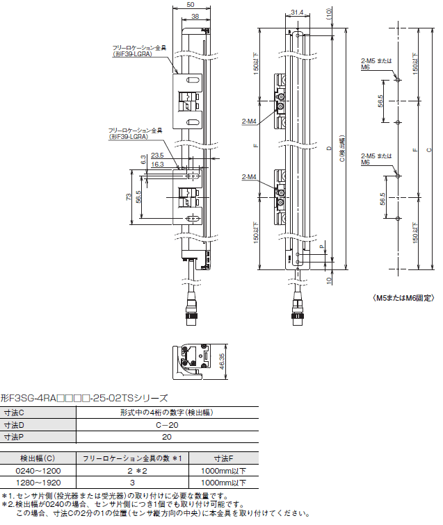 F3SG-RA-01TS / 02TS 外形寸法 32 