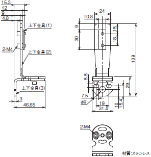 F3SG-RA-01TS / 02TS 外形寸法 45 