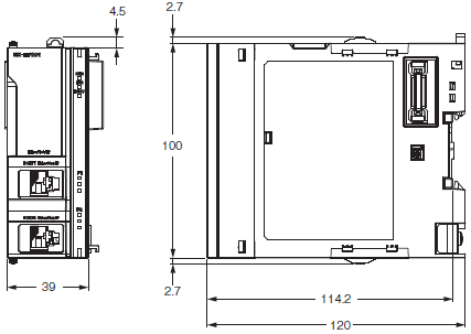 NX-EIP201 외형 치수 1