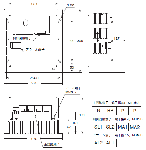 3G3MX2-V2 外形寸法 14 