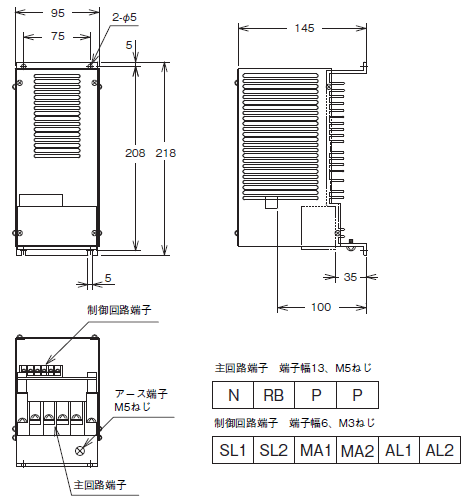 3G3MX2-V2 外形寸法 15 